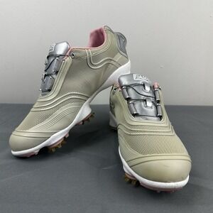 Footjoy Golf Shoes Women's 6 Beige Pink Aspire Adjustable BOA 98898
